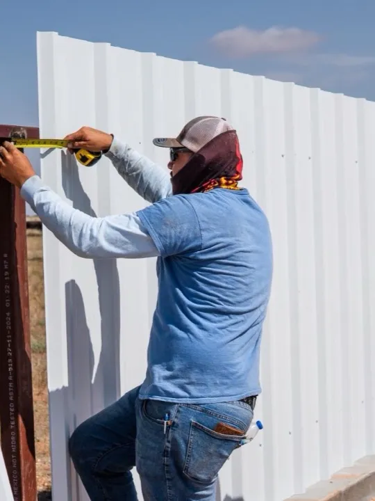 Sample evidence: fence measurement